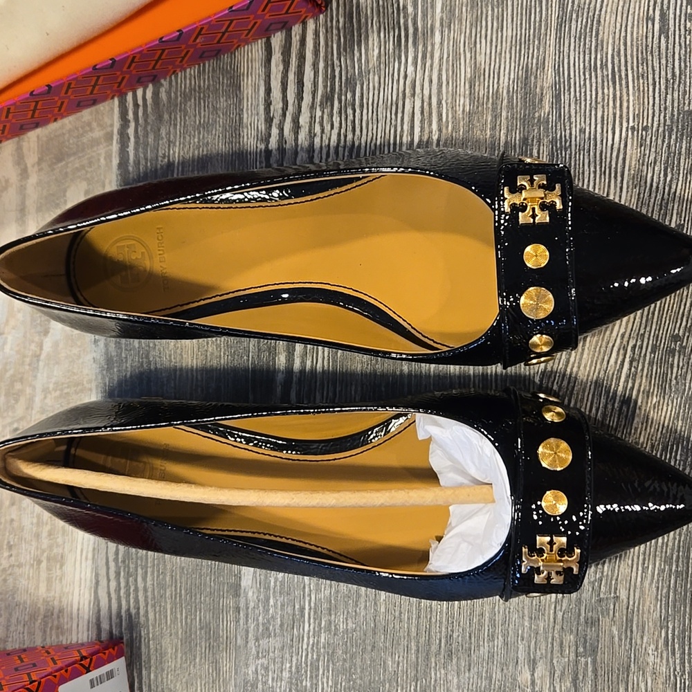 TORY BURCH Kira Gold Flats